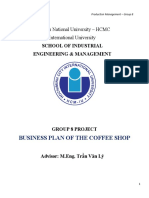Business Plan of The Coffee Shop: Vietnam National University - HCMC International University