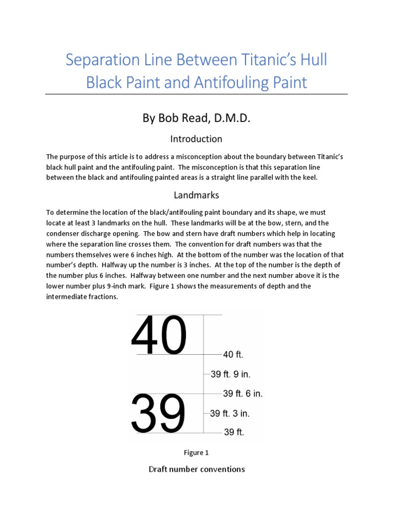 Paint Separation Line 1 | PDF | Hull (Watercraft) | Water Transport