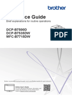 Reference Guide: DCP-B7500D DCP-B7535DW MFC-B7715DW