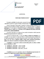 Anunț-Evaluare Psihologica Scoala de Agenti de Politie - Sesiunea Martie - Mai 2022