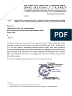 Surat Rekom Buka Blokir PPK Sanitasi TPL LPK Tahap I RPDB Ii (Tahap Ii 30%) 27 September 2021