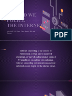 Should We Police The Internet: AGAINST: BY Kavin, Chibu, Bezalel, Ellis and Dasami