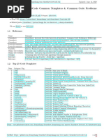 1 Cheatsheet: Leetcode Common Templates & Common Code Problems Interview