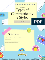 Types of Communicative Styles