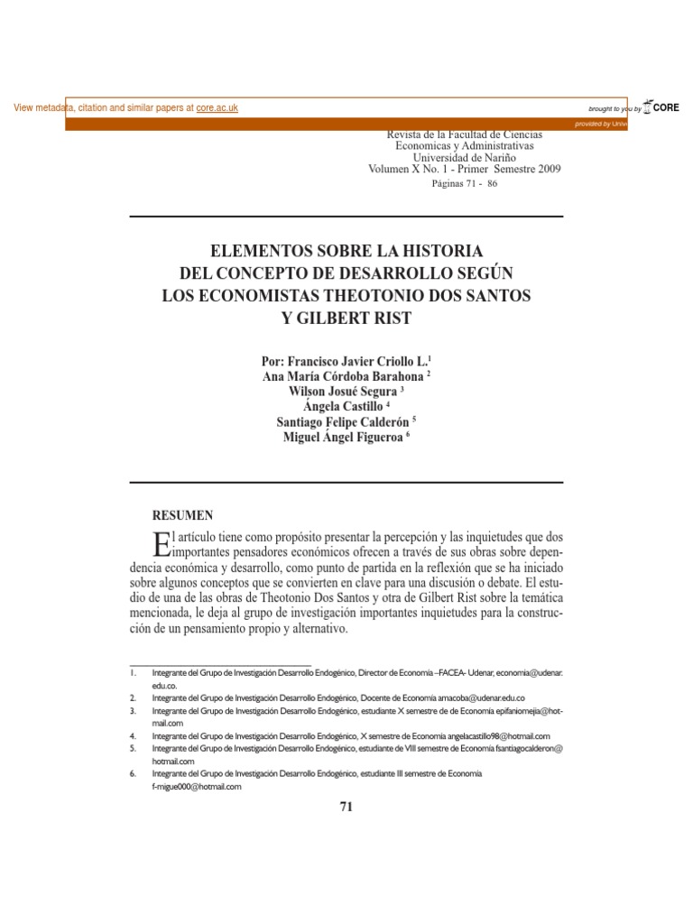 Reseña: Historia Del Desarrollo de Gilbert Rist | PDF | Economias