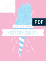 Pastel and Pink Cotton Candy Love Postcard