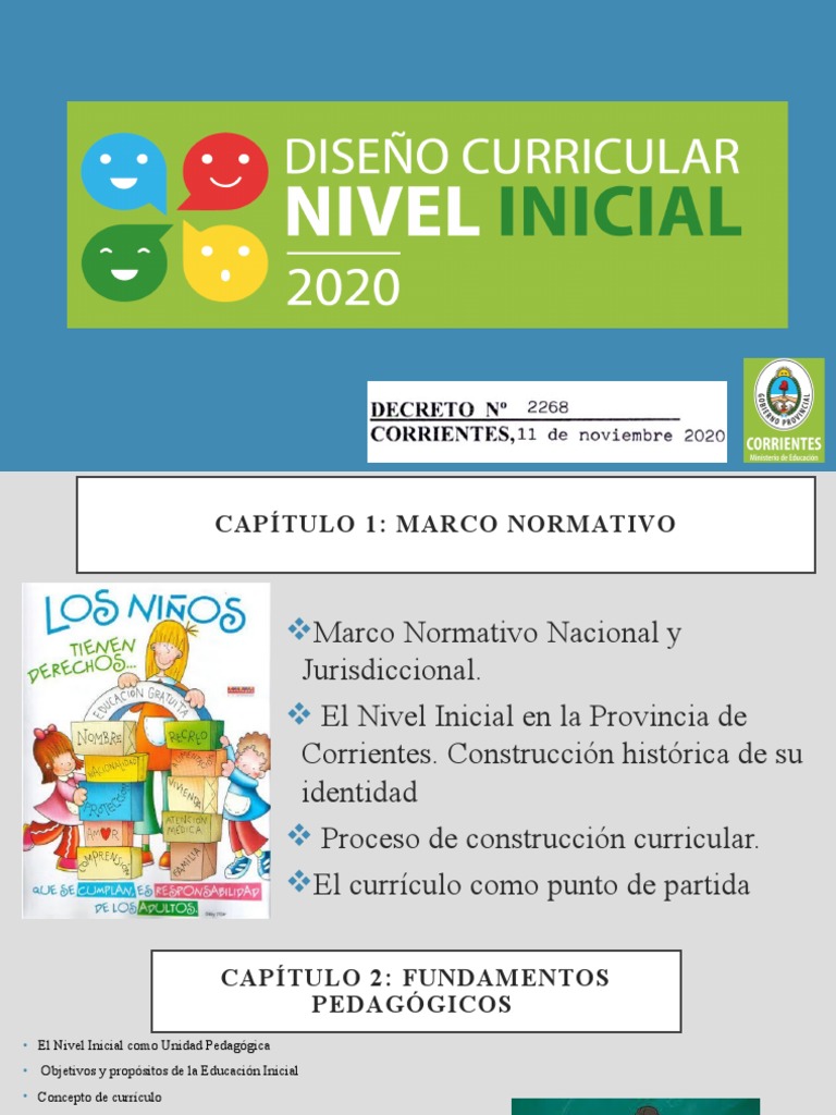 Diseño Curricular Nivel Inicial Corrientes 2023 | PDF | Plan de ...