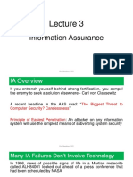 Lecture 3 - Information Assurance