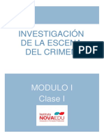 Modulo I Clase I- Investigación de la Escena del Crimen
