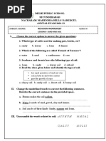 Class 3 SCIENCE Final exam Objective Revision Ws 2021-2022