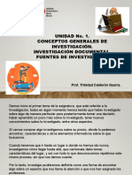 Material de Trabajo. Primera Unidad. Investigación.