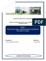 Projet: Telecom Africa Distrubition Expertise Security (Tades)