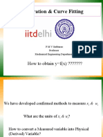 Calibration & Curve Fitting: How To Obtain y F (X) ???????