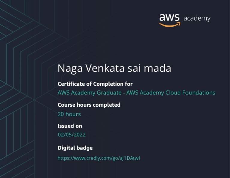 AWS Academy Graduate AWS Academy Cloud Foundations Badge20220205-53 ...