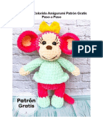 PDF Mono Colorido Amigurumi Patron Gratis Paso A Paso