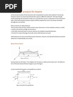 Finite Element Analysis For Beams: Beam Kinematics