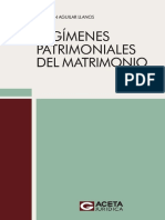 Regimenes Patrimoniales Del Matrimonio