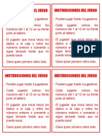 Instrucciones de Juego