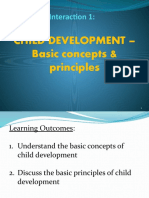 Interaction 1:: Child Development - Basic Concepts & Principles