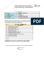 Formato de Informe de Estudiantes A Recuepracion 5B