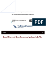 Excel Shortcut Keys Download .PDF and