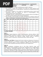 Physics 1st Semester Syllabus