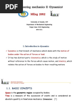 Engineering Dynamics - Chapter 1 & 2 Final