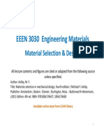 Materials Selection for Engineering Design