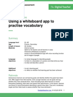 Using A Whiteboard App To Practise Vocabulary: Teacher's Notes