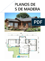 10 Planos de Casas Madera (Arquinube)