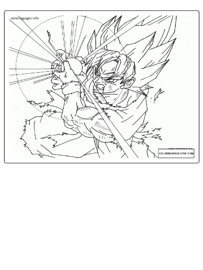 Libro Dragon Ball Z para Colorear PDF | PDF