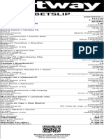 Multi-match football betting slip with potential returns