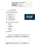 Formato PETS Supervisión de Barrido, Desmonte y Lavado PDF