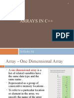 Arrays in C++: Dr/Kadry Ali