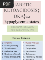 Diabetic Ketoacidosis (DKA: Hypoglycemic States