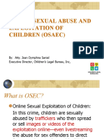 Online Sexual Abuse and Exploitation of Children (Osaec)