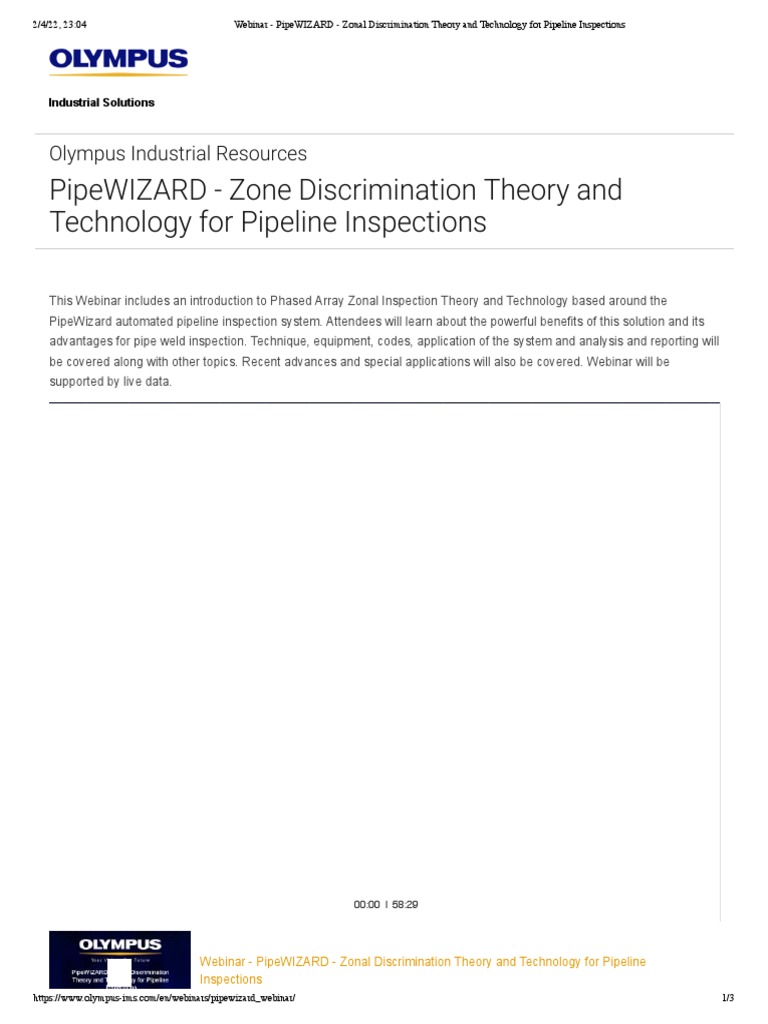inar PipeWIZARD Zonal Discrimination Theory and Technology For