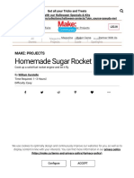 Homemade Potassium Nitrate and Sugar Rocket - Make