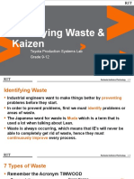 Lean: Identifying Waste & Kaizen: Toyota Production Systems Lab Grade 9-12