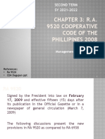 Chapter 3: R.A. 9520 Cooperative Code of The Phillipines 2008