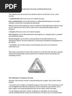 L1 - Introduction To Security Attacks, Services & Mechanism, A Model For Network Security