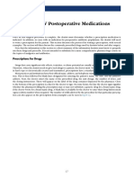 2015 Section IV Postoperative Medications