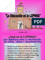 Educ. en La Lopnna