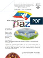 3 - TALLER SOBRE LA PAZ - Septiembre - 2do Período - 2020