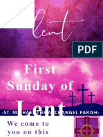 Smap English First Sunday of Lent 2022