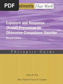 Exposure and Response (Ritual) Prevention For Obsessive Compulsive Disorder Therapist Guide by Edna B. Foa, Elna Yadin, Tracey K. Lichner