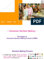 Consumer Decision Making Stages