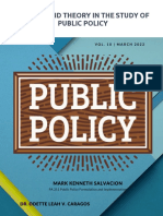 Theory in the Study of Public Policy 