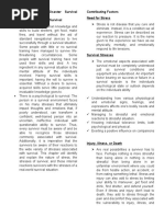 Personal and Home Disaster Survival Psychological Aspects of Survival Contributing Factors Need For Stress