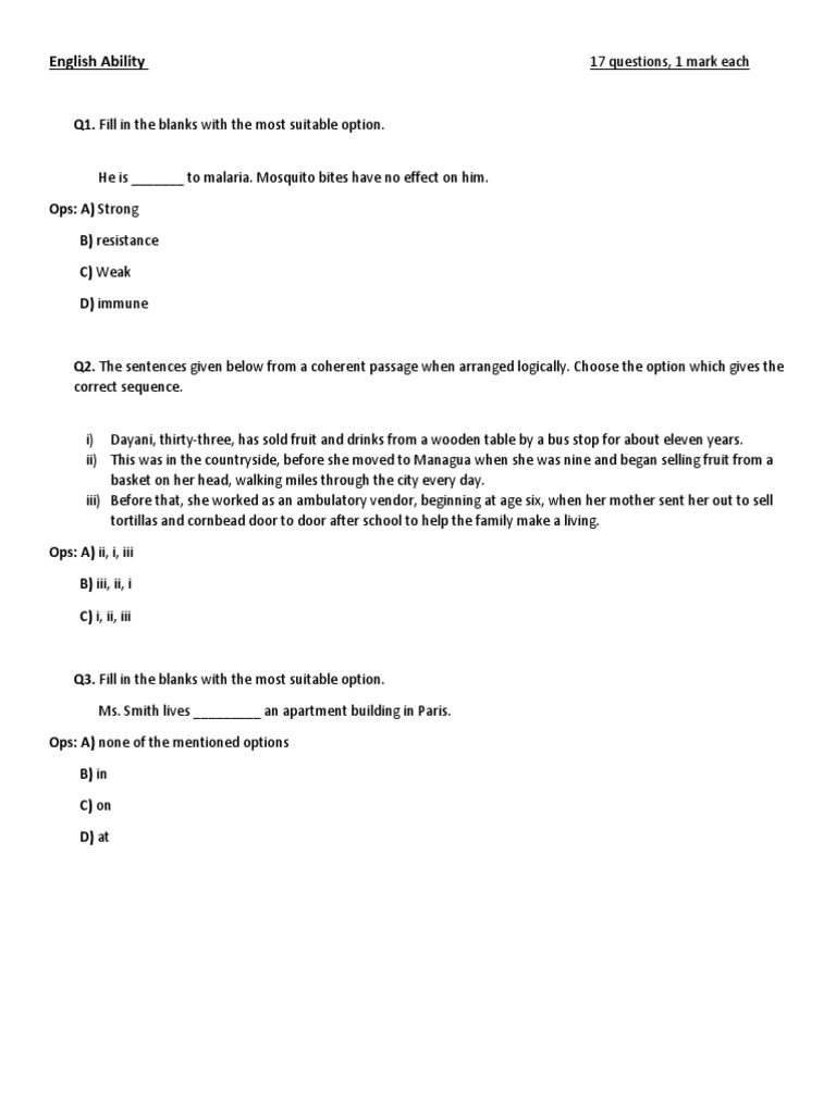 English Proficiency Assessment Test | PDF | Computer File | Microsoft Excel